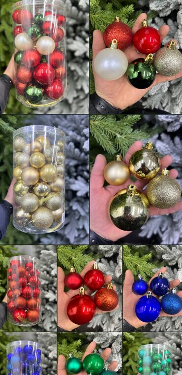 Ёлочные шары и украшения: Все виды елочных игрушек ✨🎄 Оптом и в розницу 🤗 Любые диаметры at lalafo.kg — 15 Ёлочные шары и украшения: Все виды елочных игрушек ✨🎄 Оптом и в розницу 🤗 Любые диаметры — 15
