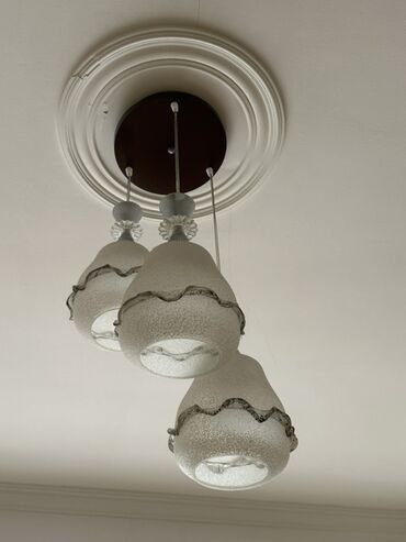 продажа люстр: Çılçıraq, 3 lampa, Şüşə