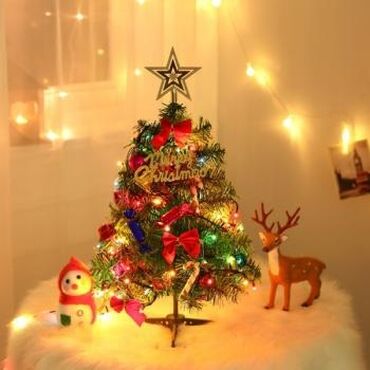 новогодние елки бишкек: Мини Новогодняя ёлка настольная со светодиодной гирляндой Создайте