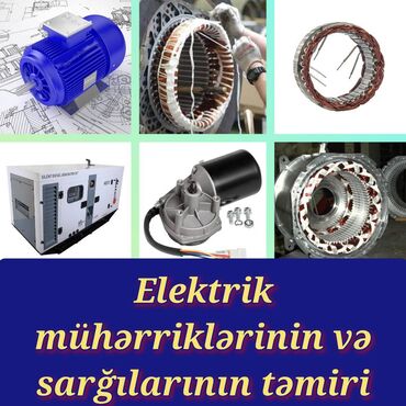 Digər texnikanın təmiri: Elektrik muherriklerinin temiri.Elektrik sargilari,maqnit — 9