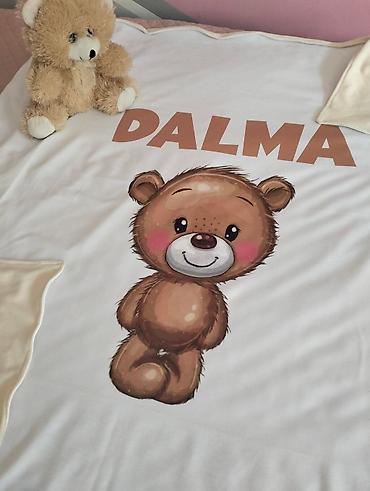 Ostale dečije stvari: Prekrivac za bebe sa stampom pomzelji ime,slika,podaci rodjenja — 22