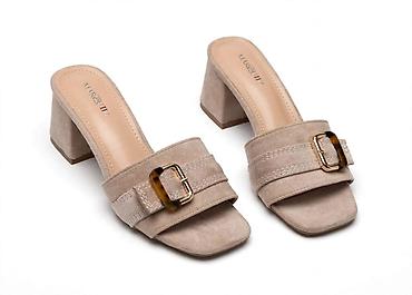 nike patike crvene: Ženske klompe/sandale sa blok petom - Model: slip-on klompe sa — 1