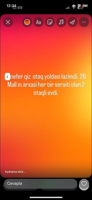 аренда 1 комнатной квартиры: 28 Mall ticarət mərkəzinin arxasında yerləşən, bütün şəraiti olan iki