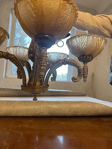 İşıqlandırma: Çılçıraq, 5 lampa, Metal — 1