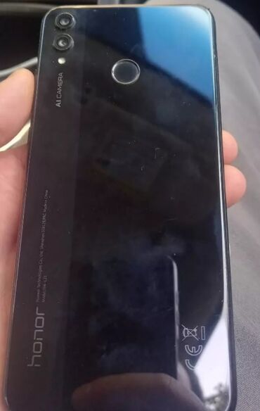 Honor: Honor 8X, 4 GB, rəng - Qara, Barmaq izi, İki sim kartlı, Face ID