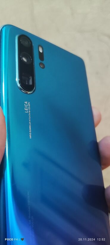 pro gainer: Huawei P30 Pro, 256 GB, rəng - Göy, Zəmanət, Barmaq izi, Simsiz şarj