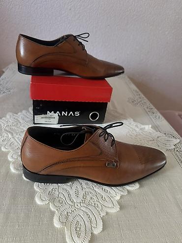 ayyaqabı: MANAS kişi klassik - Model: bağcıqlı klassik dress shoes - Rəng — 1