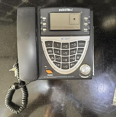Stasionar telefonlar: Masaüstü telefonlar dəsti – 3 modellə 1) Eurotel KX-T8000D2CID(A) — 1
