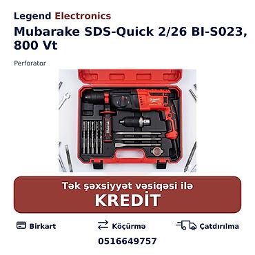 lazer olcu: Elan başlığı: Perforator Mubarake SDS-Quick 2/26 BI-S023, 800 Vt Elan — 1