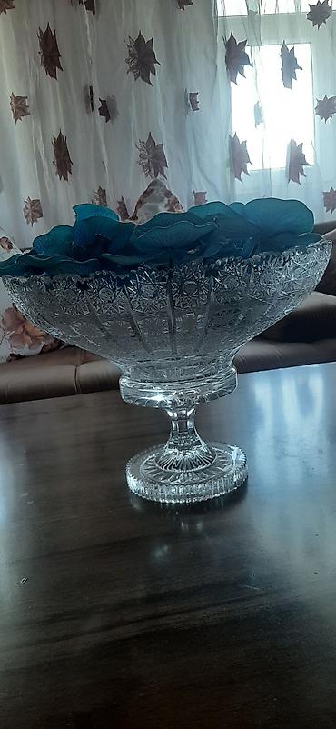 kasa: Bohemia MAX Crystal ayaqlı kristal meyvə/qəlyanaltı qabı - Orijinal — 3
