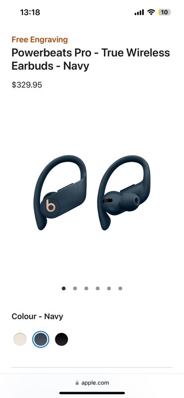 nausniklerin qiymeti: Powerbeats Pro by Dr Dre modeli, originaldır, 550 AZN alınıb, səs