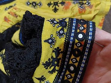 Ženska boho bluza sa vezom i čipkastim rukavima - Model: kratka bluza — 7