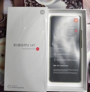 телефоны xiaomi 12: Xiaomi, 14T, Жаңы, 256 ГБ, түсү - Жашыл, 2 SIM, 1 SIM, eSIM