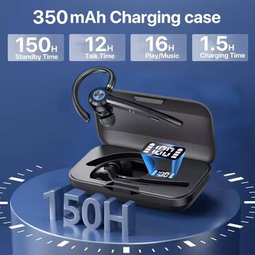 Qulaqcıqlar: Simsiz (Bluetooth) Qulaqcıqlar, RS, rəng - Qara — 1