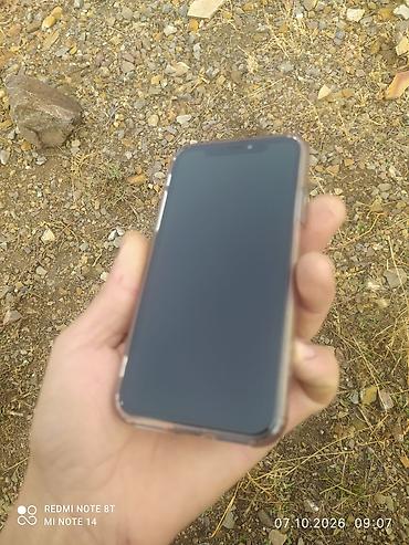 IPhone X, Б/у, 256 ГБ, Black Titanium, Чехол, 100 %