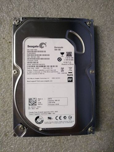 Жесткие диски, переносные винчестеры: Накопитель, Б/у, Seagate, HDD, 512 ГБ, 3.5", Для ПК