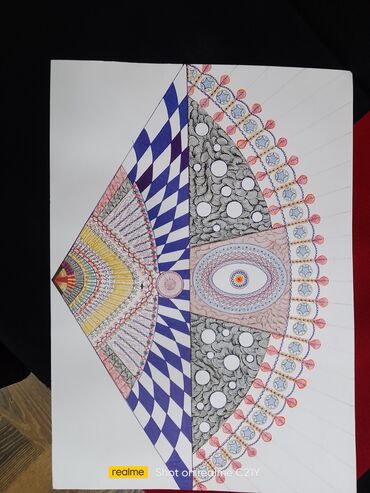 Şəkillər, tablolar: Məhsul: Əl işi qrafik rəsmlər və ornament sketçləri Təsvir: - Ağ — 23