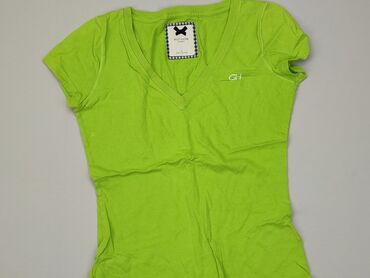 t shirty w zielone paski: T-shirt, S, stan - Dobry