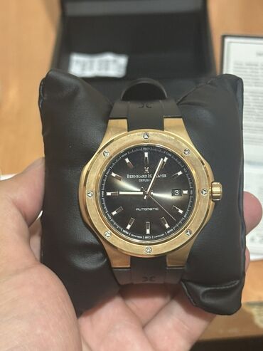 Qol saatları: İşlənmiş, Qol saatı, Bernhard Mayer, rəng - Qızılı — 1