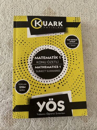 yoqa mat: YÖS Kuark Matematik1 Konu özetli
Təmiz,işlənməmiş kitab