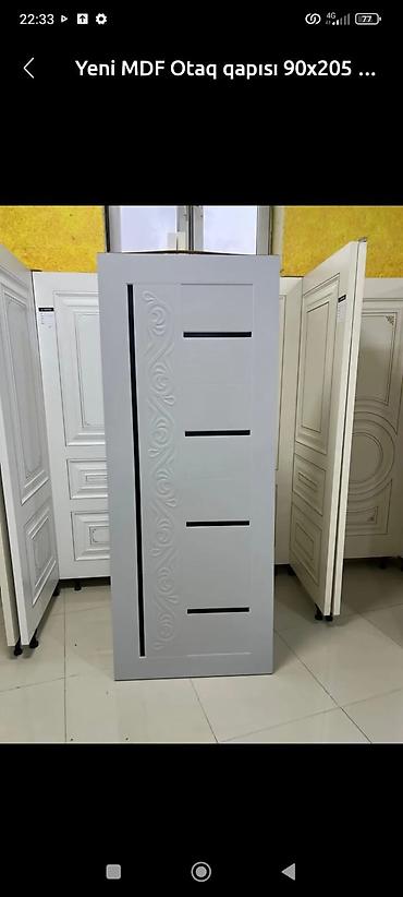 şeyf qapi: Yeni Otaq qapısı 90x205 sm Naliçnik ilə, Zəmanətli, Ödənişli quraşdırma, Pulsuz çatdırılma — 3