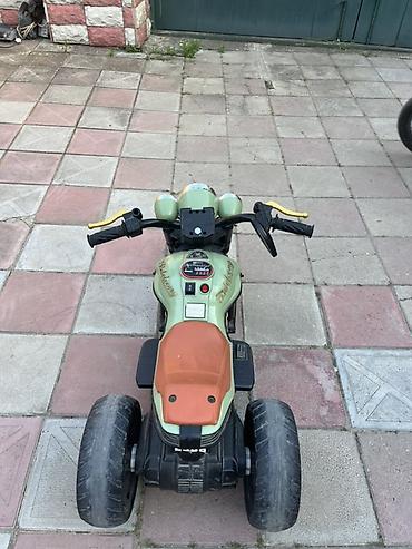 cross motor çocuk: Uşaq elektrik motoskleti – 3 təkərli, yaşıl rəng 350 azna alınıb — 2
