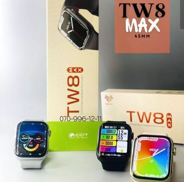 kişi saat: Watch 8 TW8 Max Apple Watch 8 super copy ⚜️ƏN Böyük Ekran Olan TW8 Max
