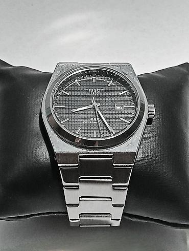 серебром: Tissot PRX Powermatic 80 — кварцовые часы с интегрированным браслетом — 2