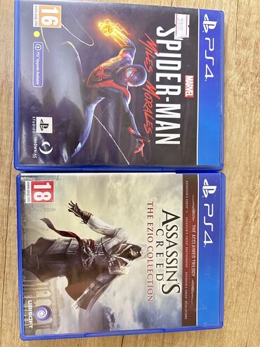 диски для ps4: Продаю игры на PlayStation 4:Spider-Man Miles Morales и Assassins