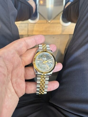 brilyant qaşlı üzük metni: Qol saatı, Rolex, rəng - Qızılı