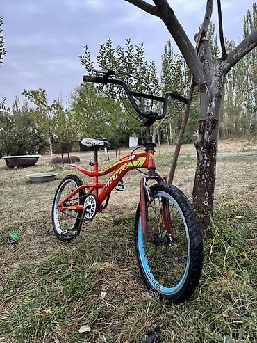 дисктер 16: Детский велосипед в стиле BMX, красного цвета. Особенности: - прочная — 2