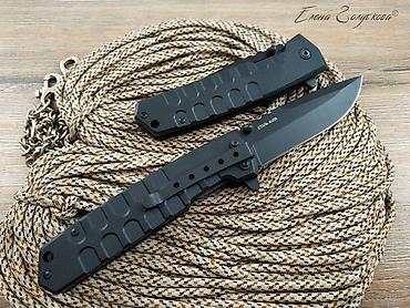 чехол а32: Складной нож Т-34 Black от НОКС, сталь AUS8, рукоять G10 Общая длина — 6