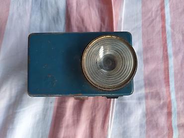 Metalna džepna baterijska lampa (retro) - Kućište od metala u plavoj