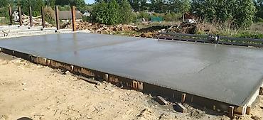 Бетонные работы: Бетонные работы “под ключ” - Устройство монолитных плит: жилые дома — 1