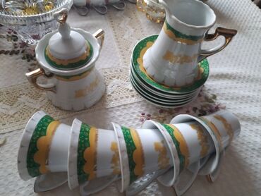 caskalar: Çay dəsti, rəng - Ağ