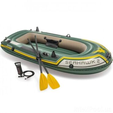 Садовые зонты: Надувная лодка Intex Seahawk представляет собой надежное и удобное