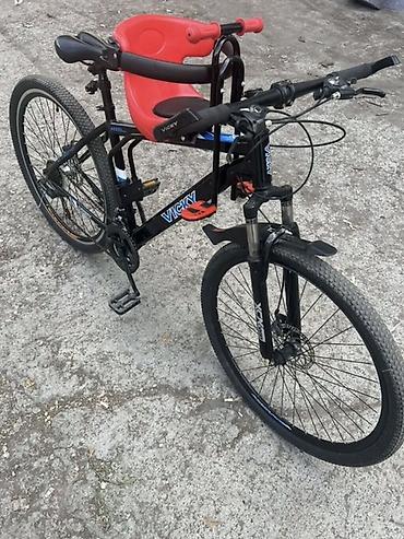 format velosiped: Городской/кросс-кантри велосипед VICKY с детским передним креслом — 1