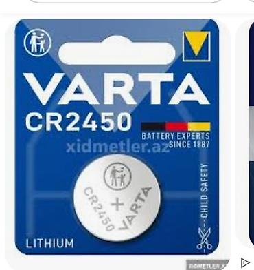 CR2450 VARTA, 24/7 📞 Çatdırılma Original Varta batareyka Varta 2450 — 1