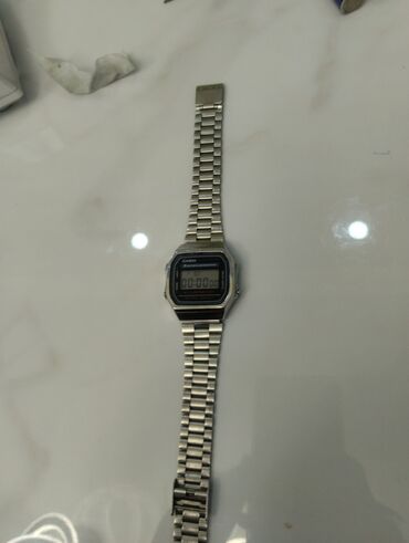 женские рубашки и блузки: Классические часы часы, Casio, Серебро, Япония, Водонепроницаемые, Секундомер, Таймер, Унисекс, Б/у