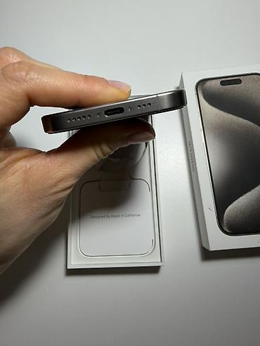 iphone airpods: IPhone 15 Pro, 256 GB, Natural Titanium, Face ID — 6