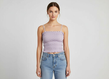 srebrna sukienka h m: H&M, Топ жіночий, розмір S