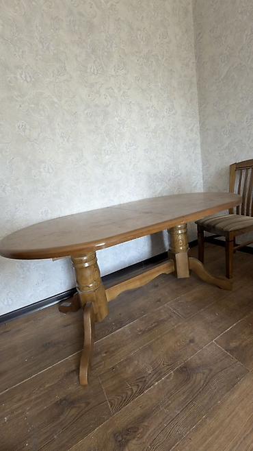 study table: Обеденный гарнитур в классическом стиле: овальный стол и стулья - — 3