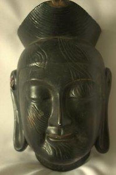 Figure: STARA KERAMIČKA MASKA BUDE | Stara keramička maska bude, oko 60 — 7