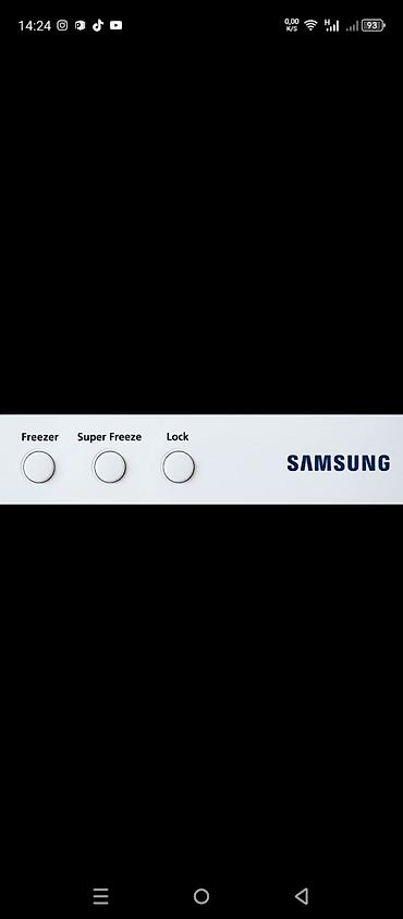 Elektronika: İşlənmiş 2 qapılı Samsung Soyuducu Satılır, rəng - Ağ, Təkərli — 3