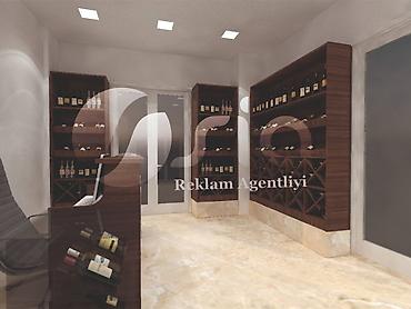 Sifarişlə şərab evi üçün vitrinlər: Şərab evi vitrini — 5