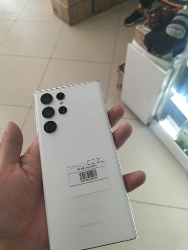 телефон нод 8: Samsung Galaxy S22 Ultra, Б/у, 512 ГБ, цвет - Белый