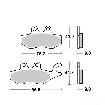 dm tapi: Set kočionih pločica za motocikl – dimenzije i specifikacije: - — 1