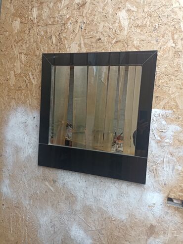 зеркало для шкафа: Зеркало в рамке размер 60×60.см. серое зеркало -108×64 см. (