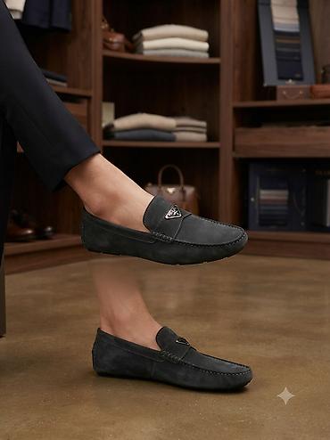 zamşa çəkmələr: Kişi loaferləri – premium material və klassik dizayn - Model: Kişi — 2