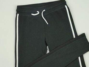 czarne spodnie mom fit: Спортивні штани, H&M, 14 р., 158/164, стан - Хороший